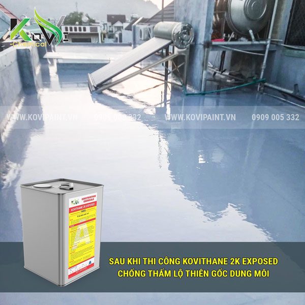 Mua Sơn chống thấm sân thượng ở đâu giá tốt nhất? 3 Kovithane 2K Exposed
