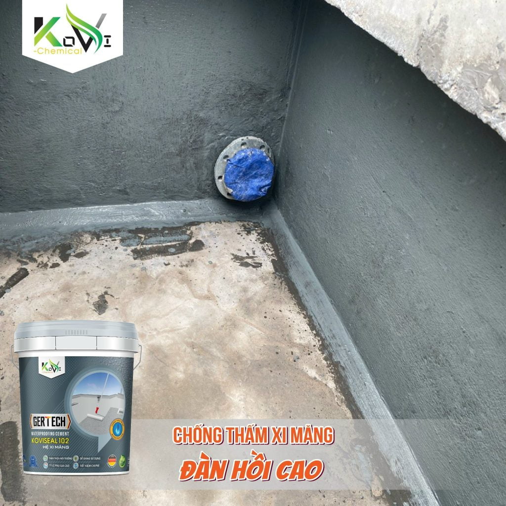 Sơn chống thấm KOVISEAL 102 - Chống thấm mọi công trình 2 SƯƠN CHỐNG THẤM XI MĂNG KOVISEAL 102