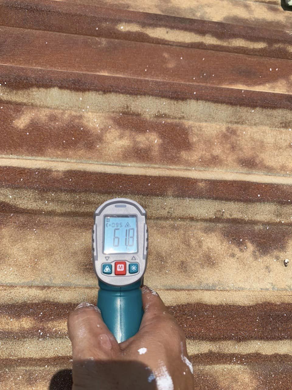 BỀ MẶT KHI CHƯA CÓ SƠN CHỐNG NÓNG KOVIANTIHEAT
